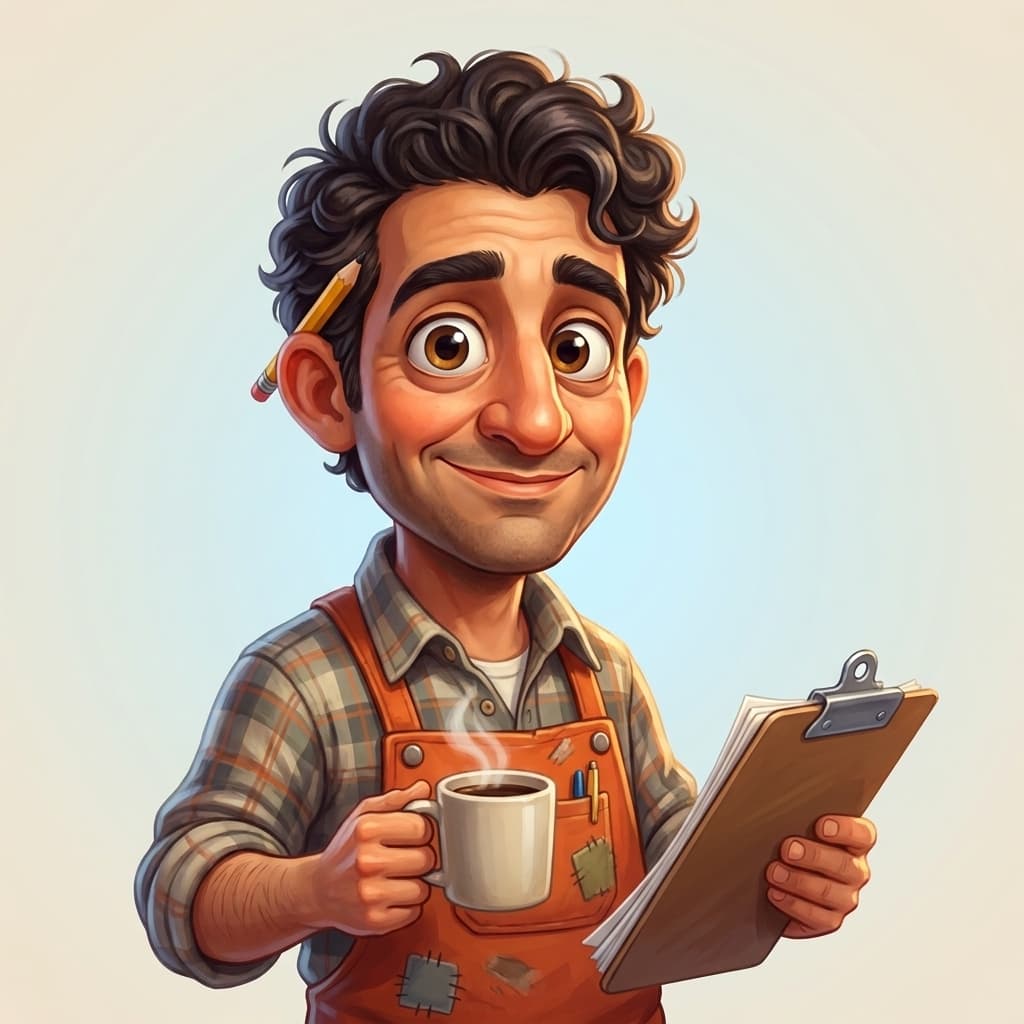 Small Business Owner character portrait